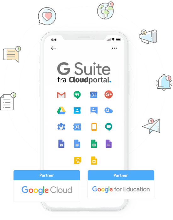 G Suite fra Cloudportal - Dansk certificeret Google Partner